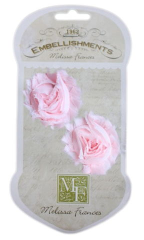 Цветки из шифона, 2 шт Шебби-розовый, GN573 в магазине Арт-Леди