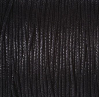 Вощеный шнур №039 черный (1мм), 3 м./уп.,  JB-01/039 в магазине Арт-Леди
